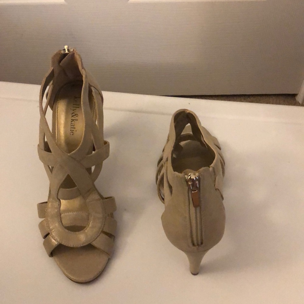 High heeled shoes